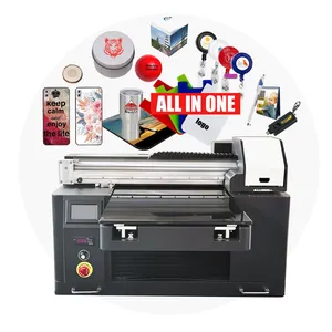 Impresora Digital Uv de alta calidad, máquina de impresión de Freecolor plana para funda de teléfono/Regalos/bolígrafo/bola/impresión de botella
