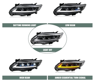 Faros Delanteros LED de Alta Calidad, Diseño Modificado y Mejorado para Toyota Corolla 2011 2012 2013 - Product Image 4