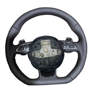 พวงมาลัยหนังสำหรับรถยนต์ออดี้ A3 8P A4 B8 A5 B8 A6 C7 A7 C7 A8 D4 Q3 Q5 Q7 S4 S3 S5 S6 RS4 RS6 <span class=keywords><strong>TT</strong></span> <span class=keywords><strong>MK2</strong></span> - Product Image 1