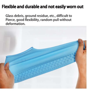 Top vente meilleure qualité unisexe réutilisable chaussures protecteurs imperméable anti-dérapant résistant à l'eau pluie Silicone chaussures couvre - Product Image 5