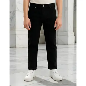 Jeans dritti Adrenaline per ragazzi, neri, elasticizzati, a vita media, stile casual, 5 tasche, pantaloni per bambini - Product Image 3