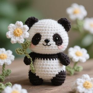 Kit <span class=keywords><strong>de</strong></span> ganchillo hecho a mano, juguetes, llavero, muñecas, muñeco <span class=keywords><strong>de</strong></span> hilo, lindo peluche, regalo para niños, Panda, animales <span class=keywords><strong>de</strong></span> ganchillo - Product Image 4