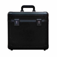 Étui pour disque vinyle CD étui de transport LP et étui de rangement CD & LP en aluminium pouvant contenir jusqu'à 50 ~ 100 disques