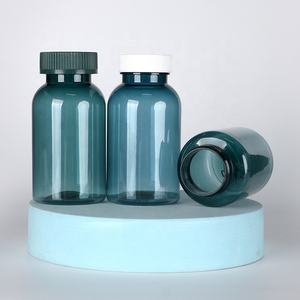175ml 180ml Blue Black Ink Round PET Plastic Pill Bottles <b>Tablet</b> Jars Supplement <b>Container</b> - Product Image 4
