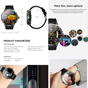 Reloj inteligente GPS con tarjeta Sim 1,75 pulgadas Oncell pantalla táctil 1100mAh batería 30W Cámara 4G WiFi Bluetooth NFC función de llamada - Product Image 5