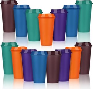 Huashanqi Factory Direct Creative PP Material Simple Lightweight Portable Coffee Cup Customizable Promotional Drinkware
