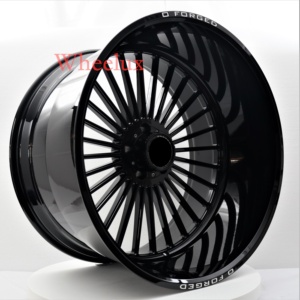 Rines Forjados Negros de Plato Profundo de 20, <span class=keywords><strong>22</strong></span> y 24 Pulgadas para Camioneta F-150, Tundra, RAM, Silverado, Wrangler <span class=keywords><strong>Rubicon</strong></span> - Product Image 1