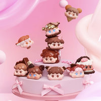QOQO MINIFACE Boîte Mystère Thème Chocolat, Poupée Mignonne Tendance, Mini Figurine & Ornement