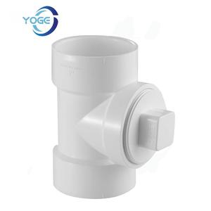 Raccords de tuyauterie en <span class=keywords><strong>PVC</strong></span> rigide carré de haute qualité SCH40, té égal, coude, té en <span class=keywords><strong>Y</strong></span>, quatre voies, haute pression, ASTM D2466, drainage d'eau - Product Image 5