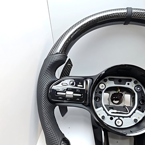 เบนซ์ใหม่ C200พวงมาลัยสปอร์ตหนังคาร์บอนไฟเบอร์สำหรับ Mercedes c/e/a/g/gla/gla/ga/gla/glc/<span class=keywords><strong>gle</strong></span>/<span class=keywords><strong>gle</strong></span>/glk/ 200 - Product Image 4