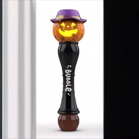 Bellenblaas-speelgoed Halloween Lichtgevende Pompoen Bellenblaasstok met Spannende LED & Geluidseffecten Halloween Speelgoed voor Kinderen