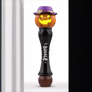 Juguetes de Burbujas de Halloween, Varita de Burbujas con Forma de Calabaza Luminosa con Efectos LED y Sonoros Emocionantes, Juguetes de Halloween para Niños - Product Image 3