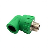 Coude mâle en PPR vert pour installation d'eau chaude et froide