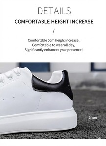 Chaussures de sport en cuir pour femmes, chaussures d'hiver A3 en polyuréthane et caoutchouc, nouvelle mode, polyvalentes, décontractées pour femmes, blanches - Product Image 5