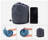 Oreiller de voyage housse confortable et respirante Kit de voyage avion lavable en machine masques pour les yeux profilés 3D bouchons d'oreilles sac de luxe