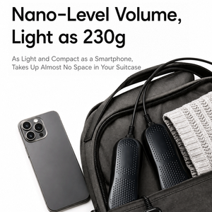 Séchoir et stérilisateur de chaussures Nano 2-en-1, rechargeable par USB, pliable, électrique, avec minuterie, séchage rapide pour toutes les chaussures - Product Image 5