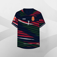 HOSTARON - Conjunto de Uniforme de Fútbol de Sublimación Completa Personalizado, Jersey de Fútbol de Secado Rápido, Transpirable, para Hombre