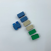 Conector Simplex a Duplex SC Azul Verde Gris, Clip Duplex para Conector SC/APC Monomodo, con 1000 Unidades por Paquete