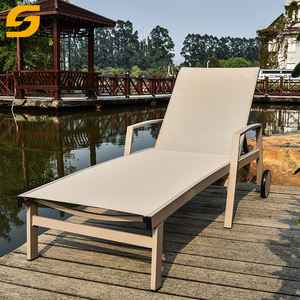 Chaise longue extérieure en aluminium, cour, jardin, villa, chaise inclinable au bord <span class=keywords><strong>de</strong></span> <span class=keywords><strong>la</strong></span> piscine, <span class=keywords><strong>hôtel</strong></span> en plein air, <span class=keywords><strong>plage</strong></span>, chaises longues - Product Image 4