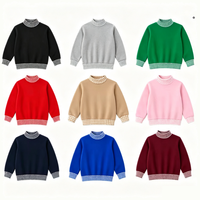 Sweat-shirt à col montant style preppy pour femme, avec imprimé lettres personnalisé, nœud décoratif et bordure contrastante à carreaux, manches longues