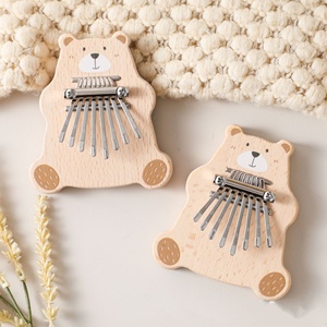 Xylophone en bois en gros pour enfants, instrument de musique éducatif avec 7 touches en acier inoxydable, piano à pouce - Product Image 6