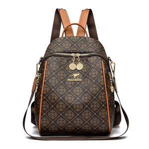Mochilas Personalizáveis Multifuncionais de Alta Capacidade em Estoque, Mochila de Designer Luxuosa para Mulheres em PU de Alta Qualidade - Product Image 1