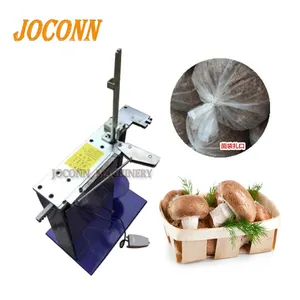 low price shii-take cultivate bags clipper machine/edible mushrooms growing bags clipping machine/ fungus bags clipper sealer