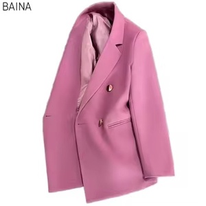 2025 Chất Lượng Cao Của Phụ Nữ Áo Khoác Văn Phòng Đầu Mùa Xuân Mùa Thu Rắn Màu Sắc Tops Phù Hợp Với Nút Đóng Cửa Lưu Trữ Văn Phòng Sử Dụng - Product Image 4
