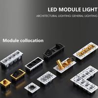 Module LED linéaire à double tête, éclairage de salle de bain contemporain, design anti-éblouissement, corps en aluminium, indice de protection IP44, CRI 90, dimmable Triac, UGR