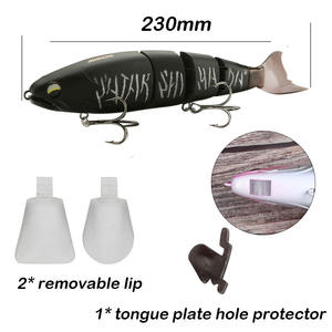 JOHNCOO – leurre flottant rigide composé de 4 Sections articulées, appât artificiel idéal pour la pêche au bar, au brochet ou au méné, haute qualité - Product Image 4