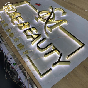Letreros Luminosos Halo para Tiendas Cerca de Mí, Letreros Comerciales con Letras, Logotipos, Letras Acrílicas Láser para Interiores - Product Image 3