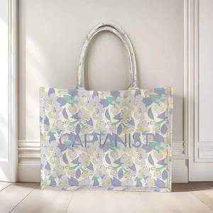 Sac fourre-tout en toile imprimé léopard avec logo personnalisé, fermeture éclair, longue cordelette, écologique, réutilisable, cadeau promotionnel - Product Image 3