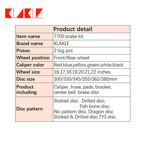 Kit de Frenos de Alto Rendimiento KLAKLE 7700 para <span class=keywords><strong>MINI</strong></span> COOPER R50 R53 R54 R56 R57 R58 R59 R60 R6 - Product Image 6