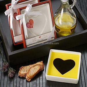 Plato para Salsas en Forma de Corazón con Diseño de Amor, Plato para Aceite de Oliva y Vinagre Balsámico, Plato para Salsas con Aceite de Oliva y Vinagre de Viñedo Selecto - Product Image 4