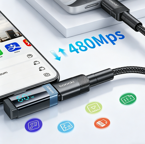Adaptador con Pantalla Digital en Forma de L de 60W PD, Convertidor de Carga Rápida <span class=keywords><strong>USB</strong></span> <span class=keywords><strong>C</strong></span> Macho a <span class=keywords><strong>Lightning</strong></span> Hembra para iPhone y Laptop - Product Image 4