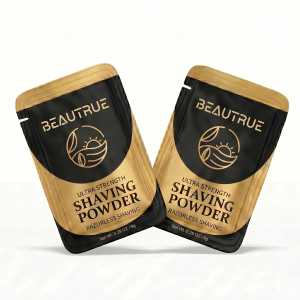 Polvere da Barba Senza Rasoio Formato Viaggio per Uomo con Vitamina E e Aloe, Formula Depilatoria Condizionante per Pelle Sensibile, Viso e Barba - Product Image 1