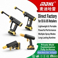 Nettoyeur Haute Pression Sans Fil en PP, Rechargeable, Batterie au Lithium, Pistolet de Lavage de Voiture, 22 Bars, Tuyau de 5m pour le Nettoyage Automobile