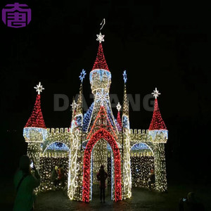 Decoración Navideña Comercial, Arco de Casa de Jengibre 3D, Luces LED para Exteriores, Temática Navideña, IP65 Impermeable, Color Personalizado - Product Image 4