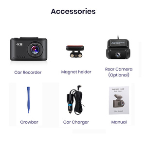 Caméra embarquée 4K 3840*2160P 30FPS WiFi avec enregistreur vidéo HD DVR, GPS Tracker, prise de vue gestuelle - Product Image 6