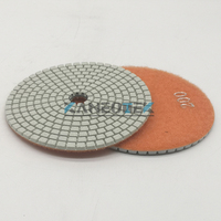 Pads de polissage diamantés KANEOTEK à liaison résineuse de 4 pouces pour meuleuse d'angle, utilisation à sec et à l'eau, pour pierre, granit, marbre, quartz
