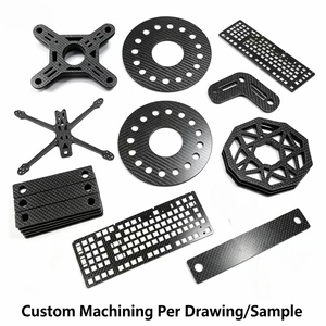 Lámina de Fibra de Carbono Cortada a Medida con Mecanizado CNC para Drones, Autos y Piezas de Automóviles, Superficie Brillante o Mate para Actividades al Aire Libre y Aislamiento - Product Image 1