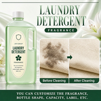 Lessive liquide, produits de nettoyage, parfum longue durée, fraîcheur menthe, bidon à longue poignée