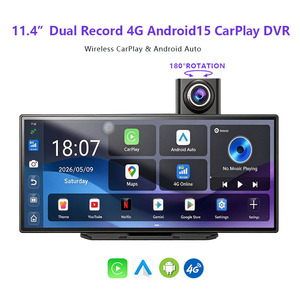 Cámara <span class=keywords><strong>de</strong></span> Coche <span class=keywords><strong>de</strong></span> Doble Lente con Pantalla Táctil 4K <span class=keywords><strong>de</strong></span> 11.4 Pulgadas, Cámara <span class=keywords><strong>de</strong></span> Coche Inalámbrica con Carplay y Android Auto, Grabador <span class=keywords><strong>de</strong></span> Video con Rotación <span class=keywords><strong>de</strong></span> Pantalla - Product Image 1