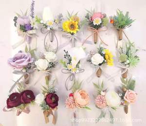 زهرة معصم الصقور المصنوعة يدويًا على الطراز الأوروبي الصغير الأكثر مبيعًا عبر الحدود عيد العروسة لحفلات الزفاف - Product Image 1