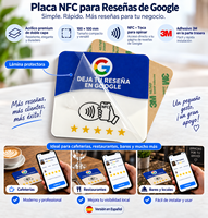 Custom Soporte NFC para Reseñas de Google Acrílico con Código QR para Mostrador de Hotel Restaurante y Bar