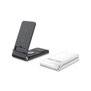 Dispositivos de Tendencia 2026: Cargadores Multifunción Plegables con Soporte Oculto y 2 Bases de Carga Inalámbricas para Relojes <span class=keywords><strong>Apple</strong></span> y Samsung - Product Image 1