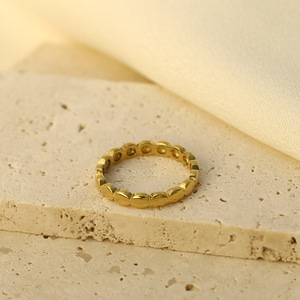 Geometric Shape Gold <b>Ring</b> Women's Jewelry Gift Fashion <b>Rings</b> <b>Titanium</b> Steel Simple Design Index Finger <b>Ring</b> - Product Image 3
