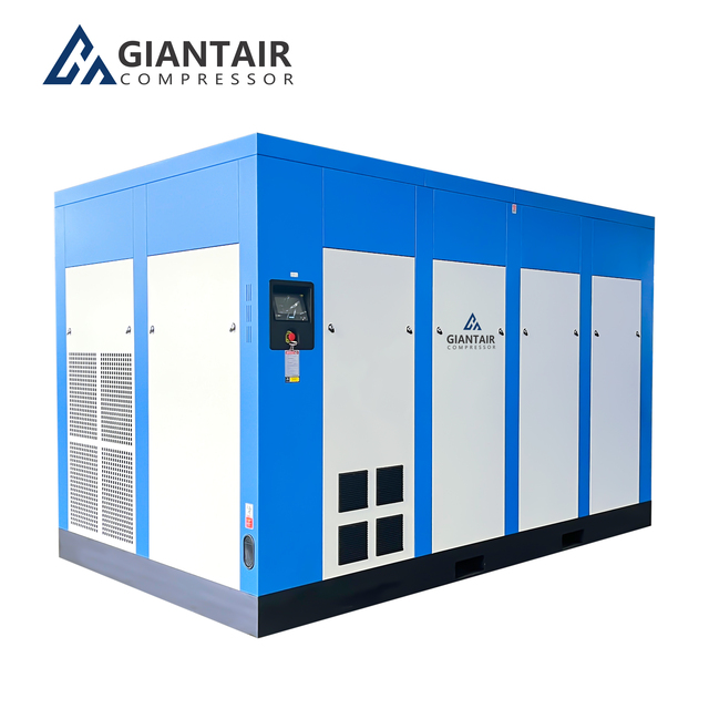 GiantAir 3kw 7.5kw 15kw 55kw 75kw 110kw 220kw Industrial Screw air Compressor 7bar-13bar Screw Compressor with CE