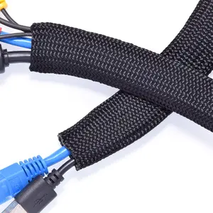 Durable flexible nylon conduit Nylon Multifilament noise reduction sleeving for cable protector