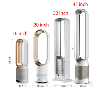 Ventilador de Torre sin Aspas de 16-35 Pulgadas, Purificador de Aire HEPA, Híbrido Solar Recargable, Ventilador Inteligente con Motor DC para Hogar, Auto, RV y Exteriores - Product Image 6